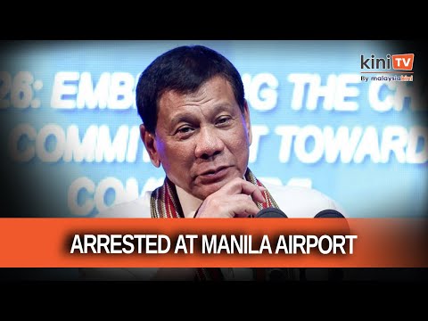 Former Philippine president Duterte arrested after ICC issues warrant