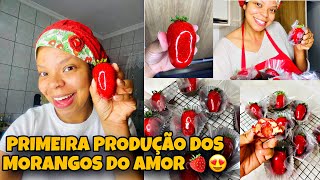 🍓ALTA PRODUÇÃO DO MORANGO DO AMOR🔥 Voltei as Vendas Com Esse Morango Que Está Em ALTA🎯 FAÇA E VENDA🍓