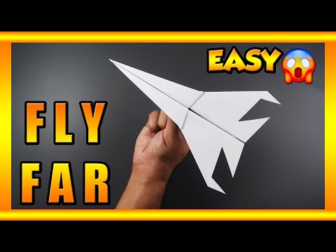 EASY - How to make a Paper Plane That FLY FAR || Best Paper Airplane That Flies Far