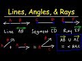 Exploring Lines, Rays, and Angles in Geometry