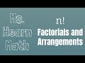 Factorials and Counting Principles