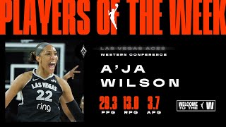 Week 10: Western Conference Player of the Week A'ja Wilson