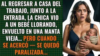 Al regresar a casa del trabajo, la chica notó a un bebé en la banca junto a la entrada…