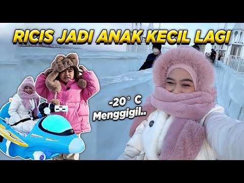 Masa SEDIH udah lewat.. Ricis Jadi Anak Kecil Lagi Di Harbin! Moana Terlupakan HIKS..