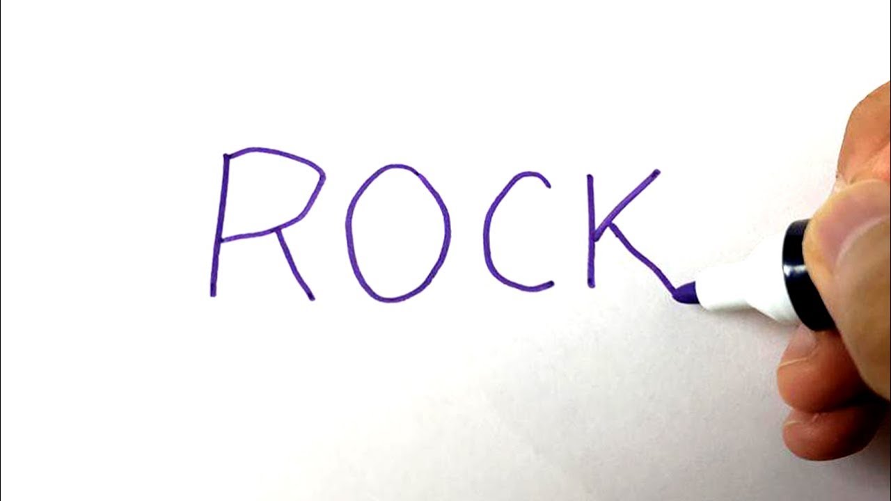 Drawing therock (dwayne johnson) from his name!