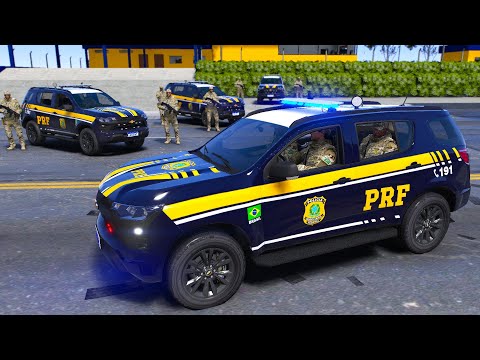 PERSEGUIÇÃO a CARRO ROUBADO! OPERAÇÃO FRONTEIRA PRF | GTA 5 POLICIAL