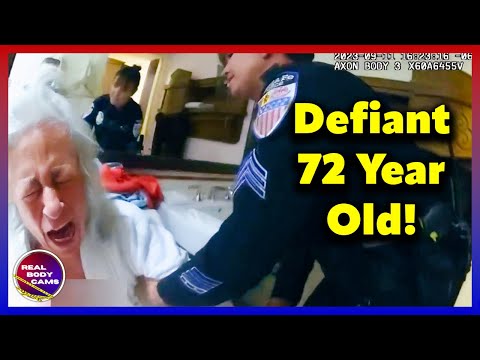 Defiant Grandma Locks Herself in Hotel Room, Refuses to Check Out By Resisting!