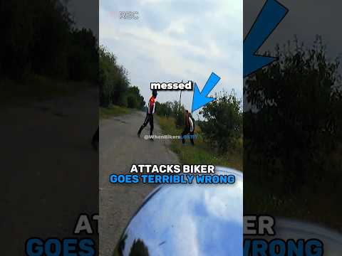 ATTACKS a Biker… Instantly Regrets It 😱