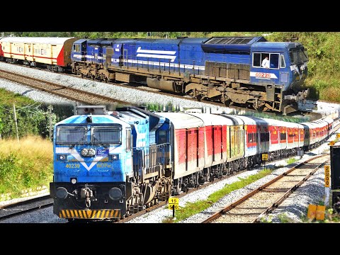 MOST BEAUTIFUL WDP 4D Locos !! COLOURFUL DUAL CAB Electromotive Diesels from KJM | Indian Railways