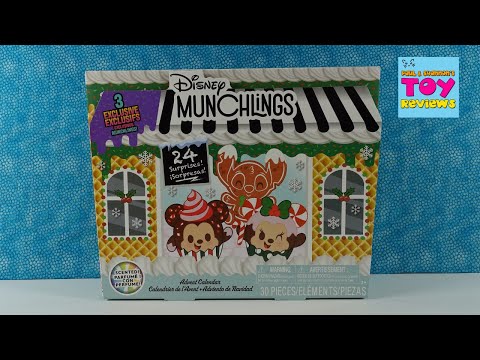 Disney Munchlings Figure Advent Calendar Blind Box Opening Fun