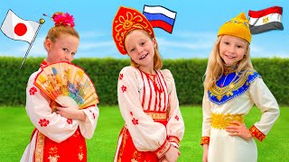Nastya sta viaggiando in Russia per conoscere la cultura russa