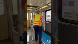 Our subway cars are mopped, wiped and sanitized daily. 🚇🧼