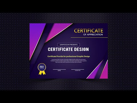 Professional certificate psd Templates design -...