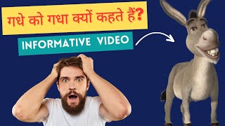 गधे को गधा क्यों कहते हैं 🤔 😂| Facts about donkey #animalfacts