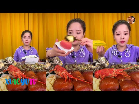 【Xiaoyu Mukbang】XIAOYU EATING SHOW。MUKBANG SATISFYING。Mukbang Chinese。N02。090322。6