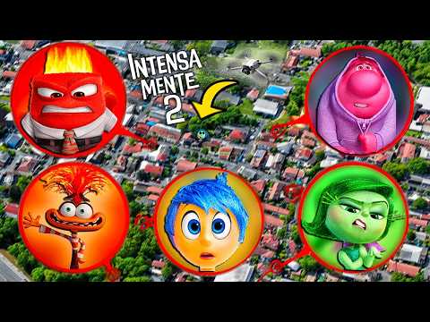 MI DRON GRABA A LAS EMOCIONES MALDITAS DE LA PELÍCULA INSIDE OUT 2 EN LA VIDA REAL (Intensamente 2)