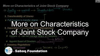 More on Characteristics of Joint Stock Company
