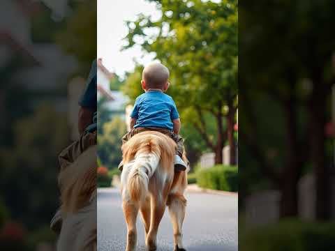 Heroic Golden Retriever Saves Baby After Scooter Fall!