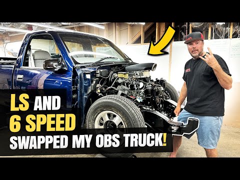 LS-SWAPPING MY OBS CHEVY TRUCK WITH A 6-SPEED TRANSMISSION!