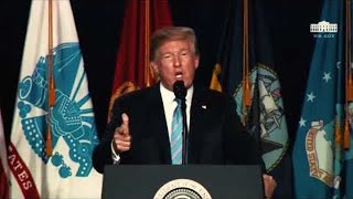 US Trump Day -President Trump speaks at the Salute to Service dinner