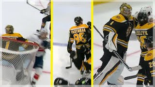 Matthew Tkachuk runs into the net, Pastrňák scores & Swayman shows where the puck is under 3 minutes