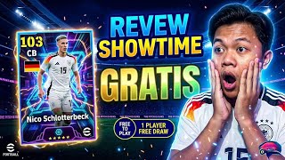 REVIEW GRATIS SHOWTIME NICO SCHLOTTERBECK!! SPEED TEMBUS 90 BISA CETAK GOL!! EFOOTBALL 2026 MOBILE