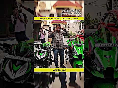 Kawasaki ninja zx10r vs z1000 sc exhaust 🤬sound #viral#zx10r#z1000#exhaust
