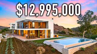 Touring a Mountaintop Malibu Mansion on 6 Acres!