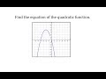 Vertex Form and Quadratic Functions