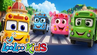 Wheels on the Bus 🚌 + More Wheels On The Bus Songs | LooLoo Kids Nursery Rhymes & Kids Songs