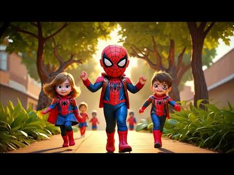 Spiderman goes to school | Funny Song For Baby & Nursery Rhymes by Toddler Zoo #labubu