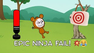Milo's Epic Ninja Training Fail! 😂 Funny Animation