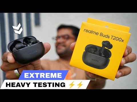 realme Buds T200x with ANC & App Support ⚡⚡ Heavy Testing ⚡⚡