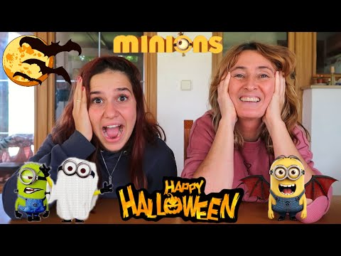 3 MARKER CHALLENGE de LOS MINIONS en HALLOWEEN - Ponte las Pilas con Lina y Eva