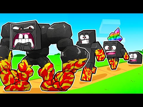 VIREI um BLOCO e EVOLUÍ até virar LENDÁRIO no Minecraft!