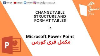 Change table structure and format tables