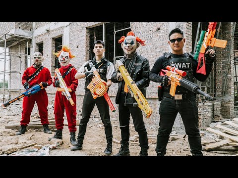 LTT Films : Legendary Nerf Gun Silver Flash Fights Tiger Mask to Protect National Treasure!