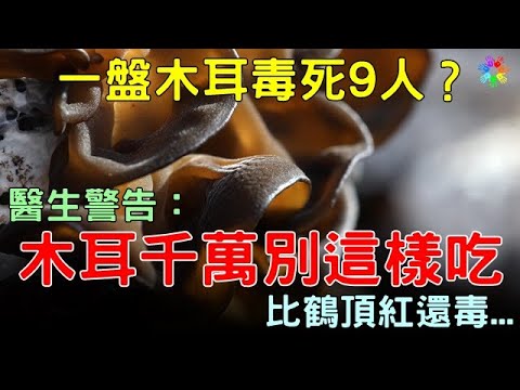 一盤木耳毒死9人？醫生警告：木耳千萬別這樣吃，比鶴頂紅還毒... #糖尿病 #生活經驗 #高血壓 #健康飲食 #養生長壽 #老年生活 #心情大補帖