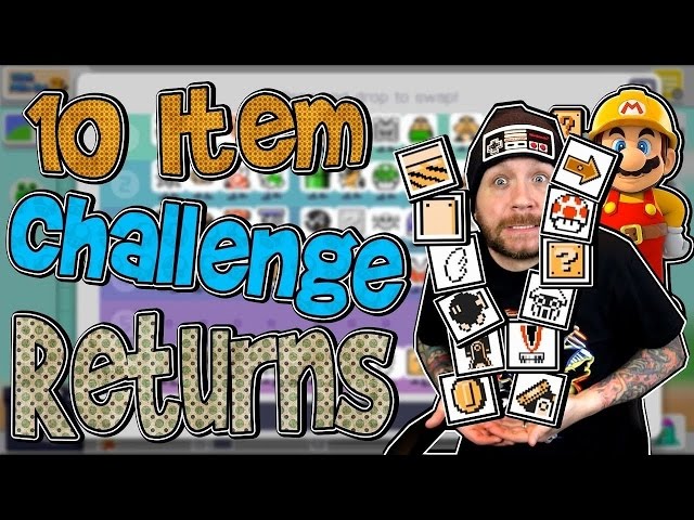 EVEN MORE 10 Item Challenge Levels! MARIO MAKER LIVE STREAM