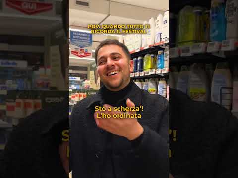 POV: Quando tutto ti ricorda il festival… 😂😅 #conad #humour #supermercato #sanremo
