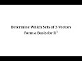 Understanding Basis for R3