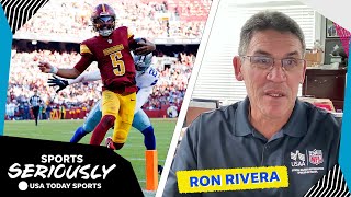 As Commanders aim to clinch NFL playoffs, Ron Rivera says they have a franchise QB in Jayden Daniels