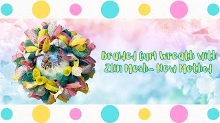 Lori’s 21in Braided Curl Wreath - New Method |Crafting with Hard Working Group