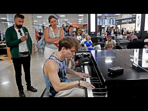 DIE WITH A SMILE AIRPORT PIANO PERFORMANCE MALTA