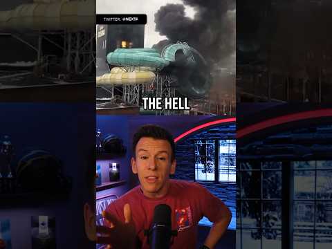 Water Slide Explodes as Park Erupts in Flames #Shorts