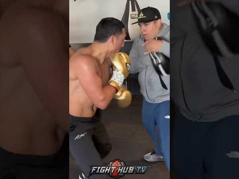 Eddy Reynoso teaching Teofimo López NEW Canelo power punches!