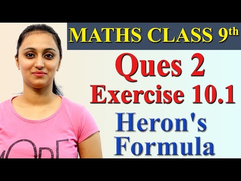 Q 2, Ex 10.1, Chapter 10 - Heron's Formula, Maths Class 9th, NCERT