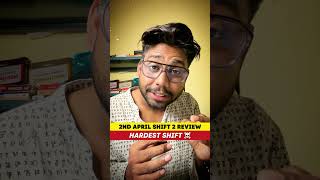 😭Bawal Paper ! 2nd April Evening Shift review 🔥 JEE Mains 2026 #jee #shorts