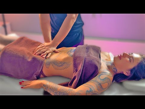 ASMR Massage Inked Model | Massage Videos ASMR | Full Body Massage | Personal Attention ASMR Relax