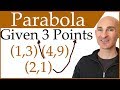 Solving Parabola Equations